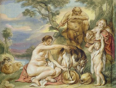 Júpiter como niño de Jacob Jordaens